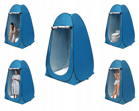 Namiot turystyczny 4w1 – prysznic, przebieralnia, WC i schowek | Wodoodporny, samorozkładający