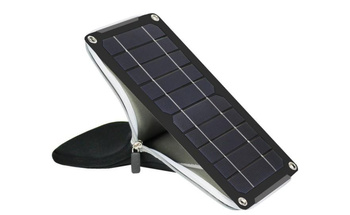 Crocodile - powerbank z 5W panelem słonecznym i wymiennymi akumulatorkami litowymi 18650 mAh