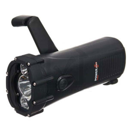 Wodoszczelna latarka na dynamo LED Shark z ładowarką telefonów