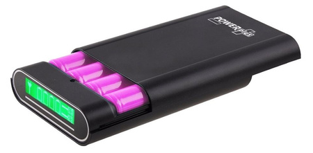 Crocodile - powerbank z 5W panelem słonecznym i wymiennymi akumulatorkami litowymi 18650 mAh