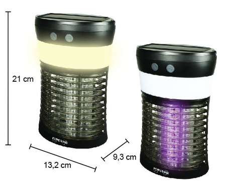 Horse - solarna/USB latarnia kempingowa LED z pułapką na komary