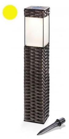 Lampa solarna stojąca Rattan
