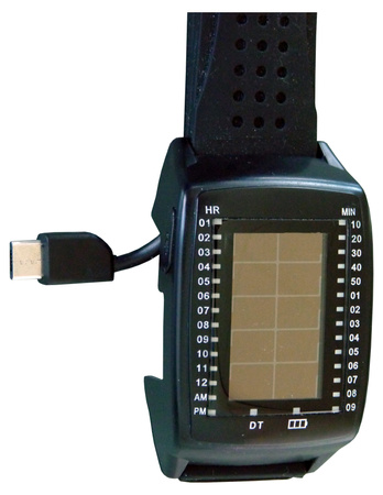 PowerbankWatch - zegarek solarny i USB z bankiem energii