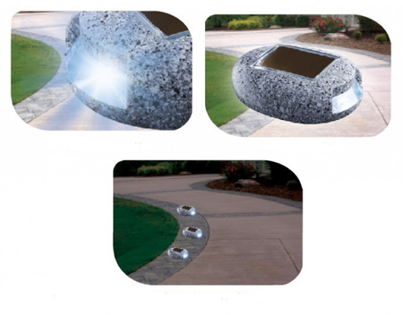 Cricket – solarna lampa LED o wyglądzie kamienia