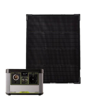 Zestaw solarny Yeti 200X Lithium EU universal – panel Boulder 50W i stacja ładowania