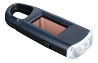 VIPER-  2 LED-owa latarka solarna z karabinkiem wspinaczkowym
