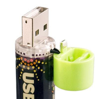Akumulatorki AA USB (para)